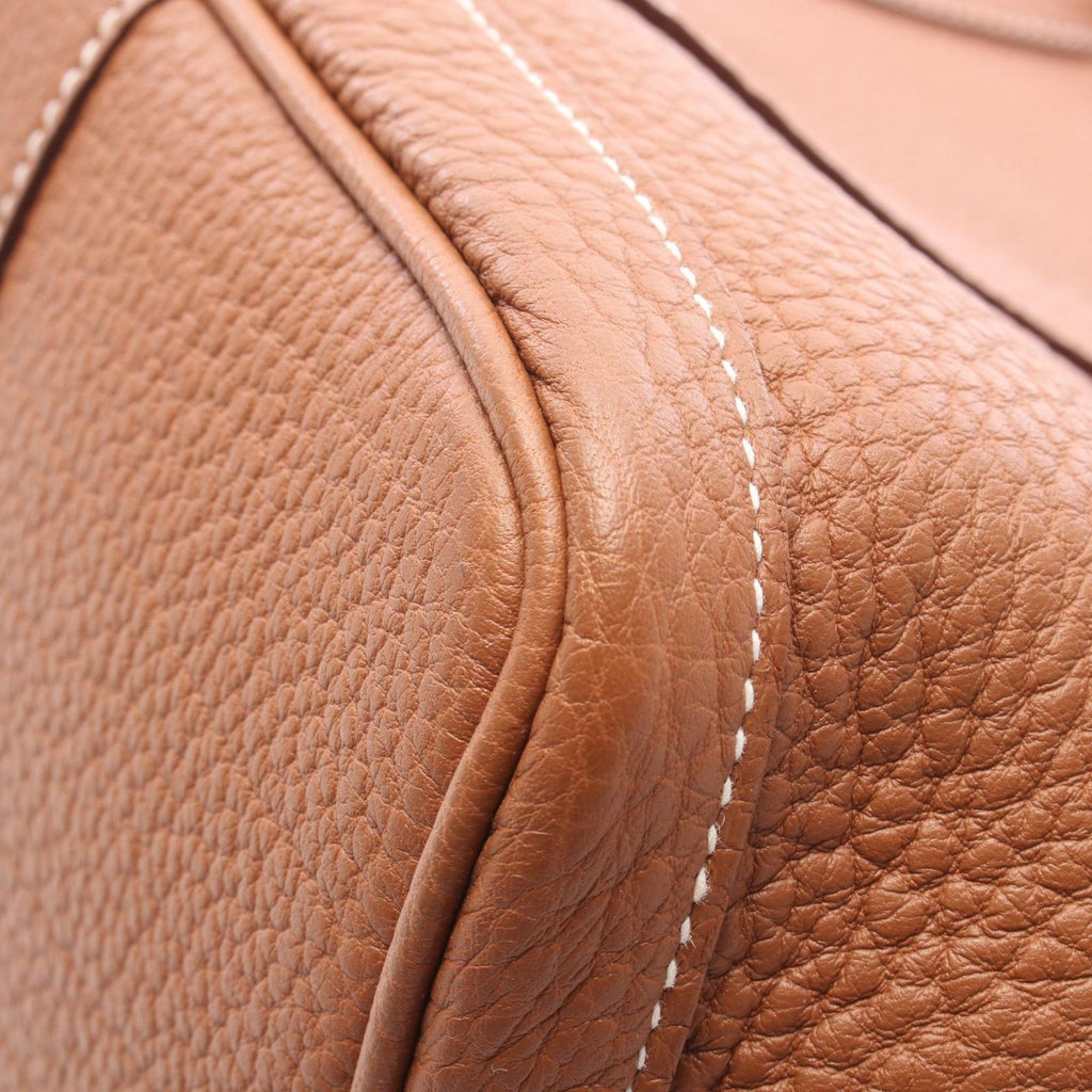 Hermes Tote Garden Party PM Gold Leather — view 6