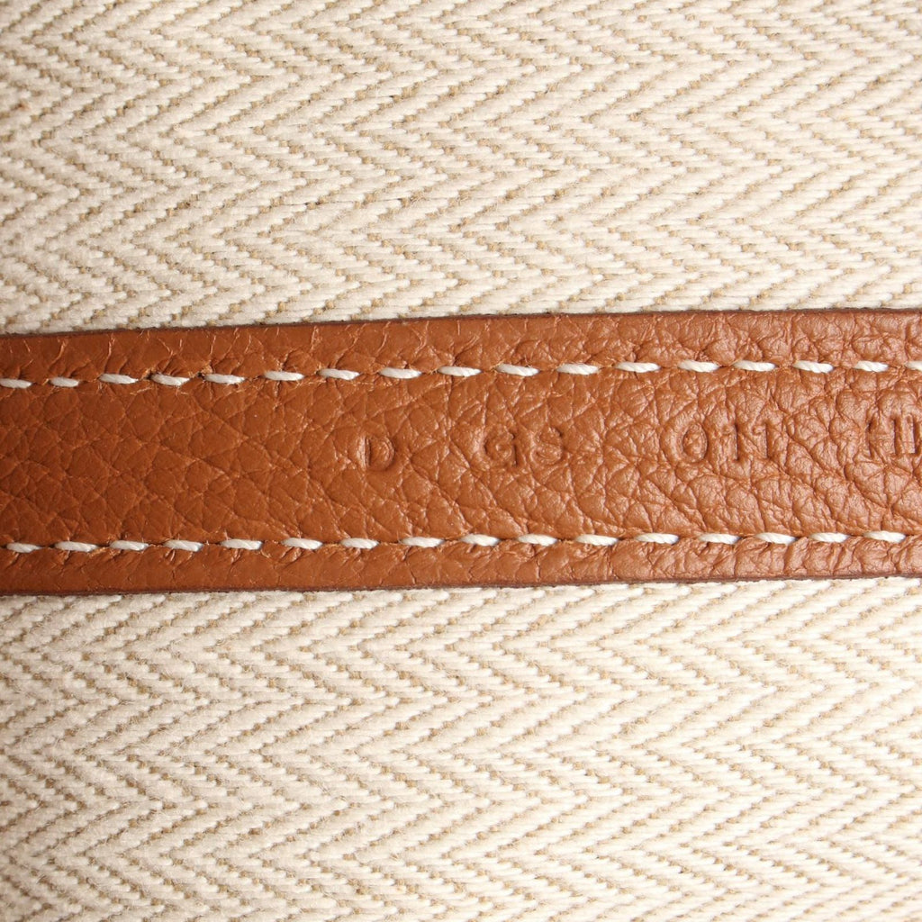 Hermes Tote Garden Party PM Gold Leather — view 5