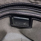 Fendi Handbag Zucca Mamma Bucket Nylon Canvas Brown Silver — view 5