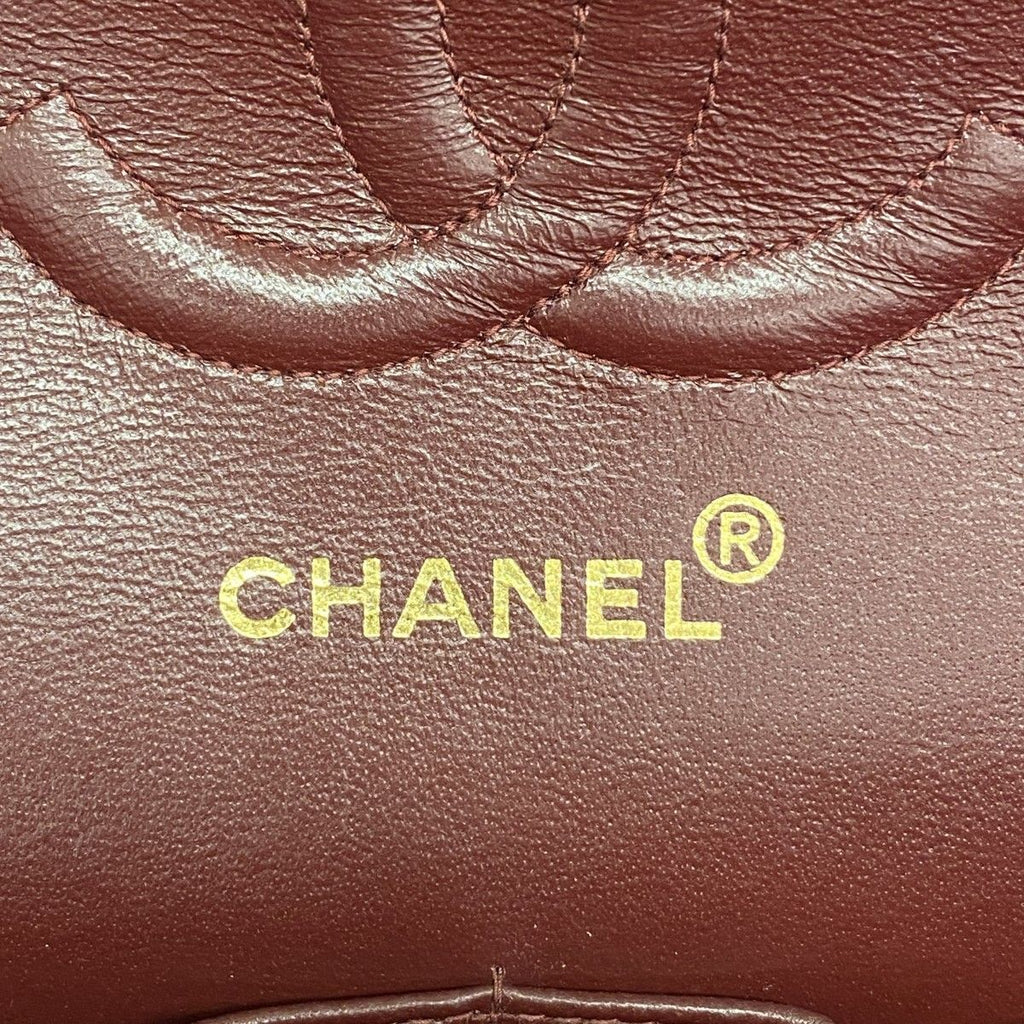 Chanel Shoulder Bag Quilted Lambskin Black Gold — view 5