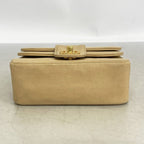 Chanel Shoulder Bag Lambskin Beige Gold — view 3