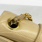 Chanel Shoulder Bag Lambskin Beige Gold — view 6