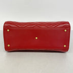 Gucci Handbag GG Marmont Leather Red Gold 2-Way — view 3