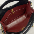 Chanel Handbag Quilted Lambskin Black Gold 2-Way — view 4