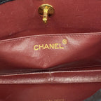 Chanel Handbag Quilted Lambskin Black Gold 2-Way — view 5