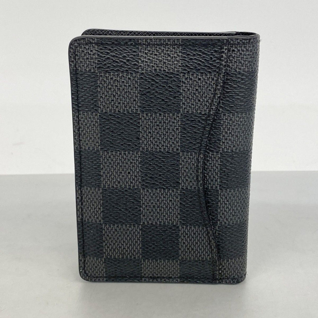 Louis Vuitton Card Case Damier Graphite Organizer de Poche Black Gray — view 7