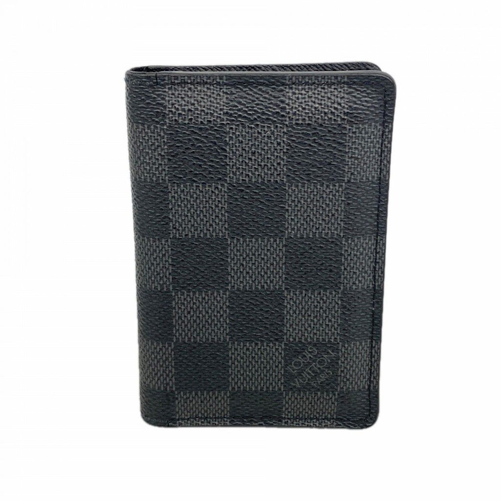 Louis Vuitton Card Case Damier Graphite Organizer de Poche Black Gray