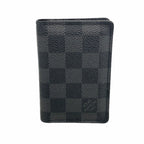 Louis Vuitton Card Case Damier Graphite Organizer de Poche Black Gray