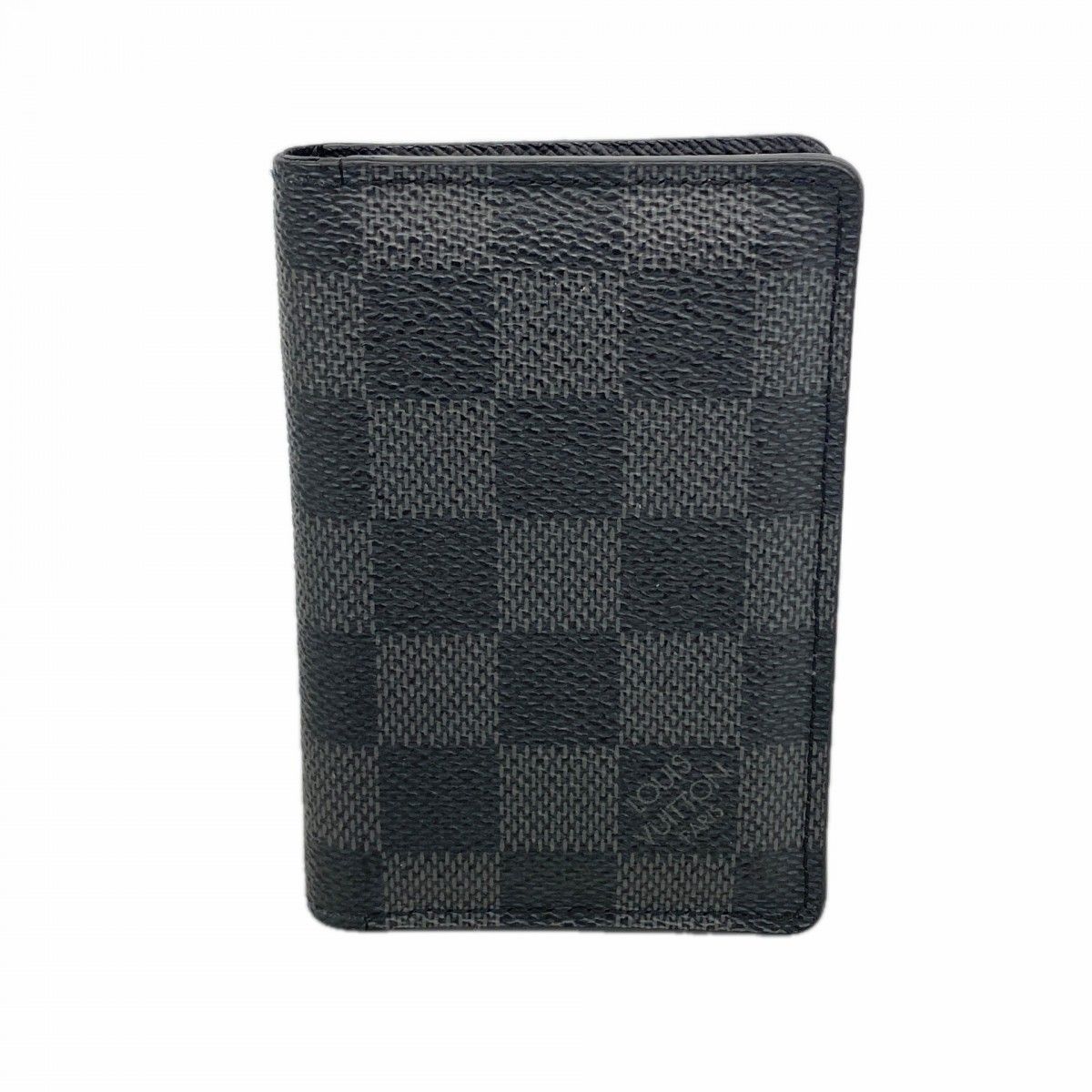 Louis Vuitton Card Case Damier Graphite Organizer de Poche Black Gray