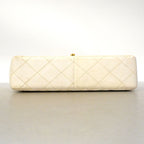 Chanel Shoulder Bag Quilted Lambskin White Gold — view 3