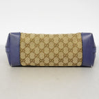 Gucci Tote GG Canvas Beige Blue Champagne Gold — view 3