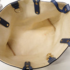 Gucci Tote GG Canvas Beige Blue Champagne Gold — view 4