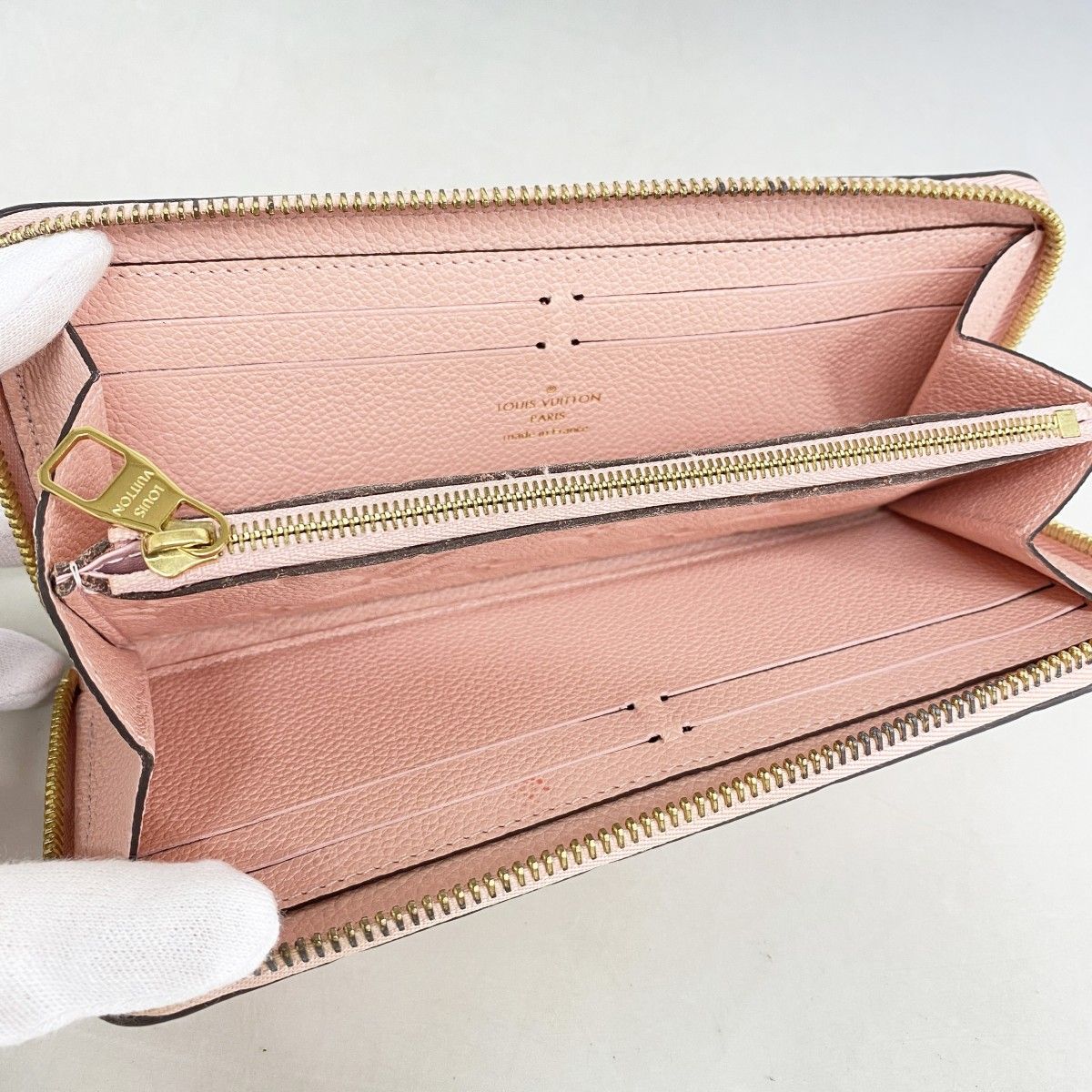 Louis Vuitton Wallet Monogram Empreinte Portefeuille Clemence Rose Velours — view 3