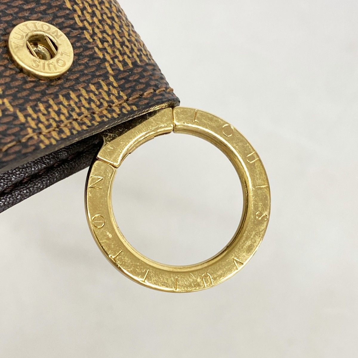 Louis Vuitton Key Case Damier Clochette PM Ebene Key Holder — view 5