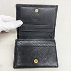Gucci Wallet GG Marmont Leather Black Gold — view 3
