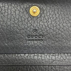 Gucci Wallet GG Marmont Leather Black Gold — view 4