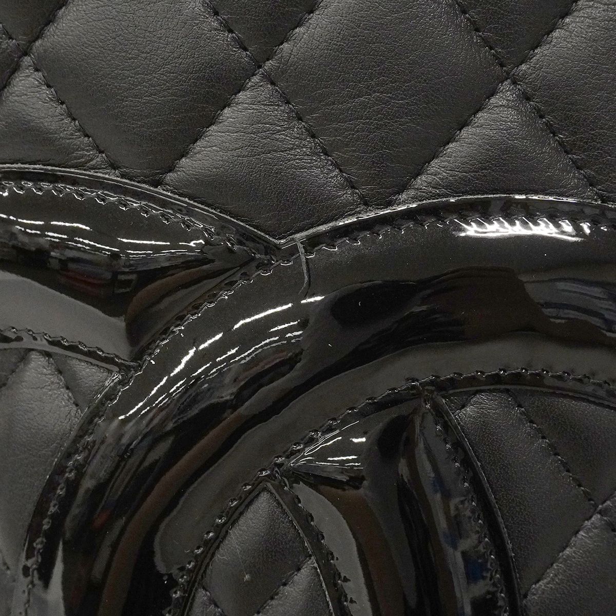 Chanel Tote Cambon Lambskin Black Silver — view 6