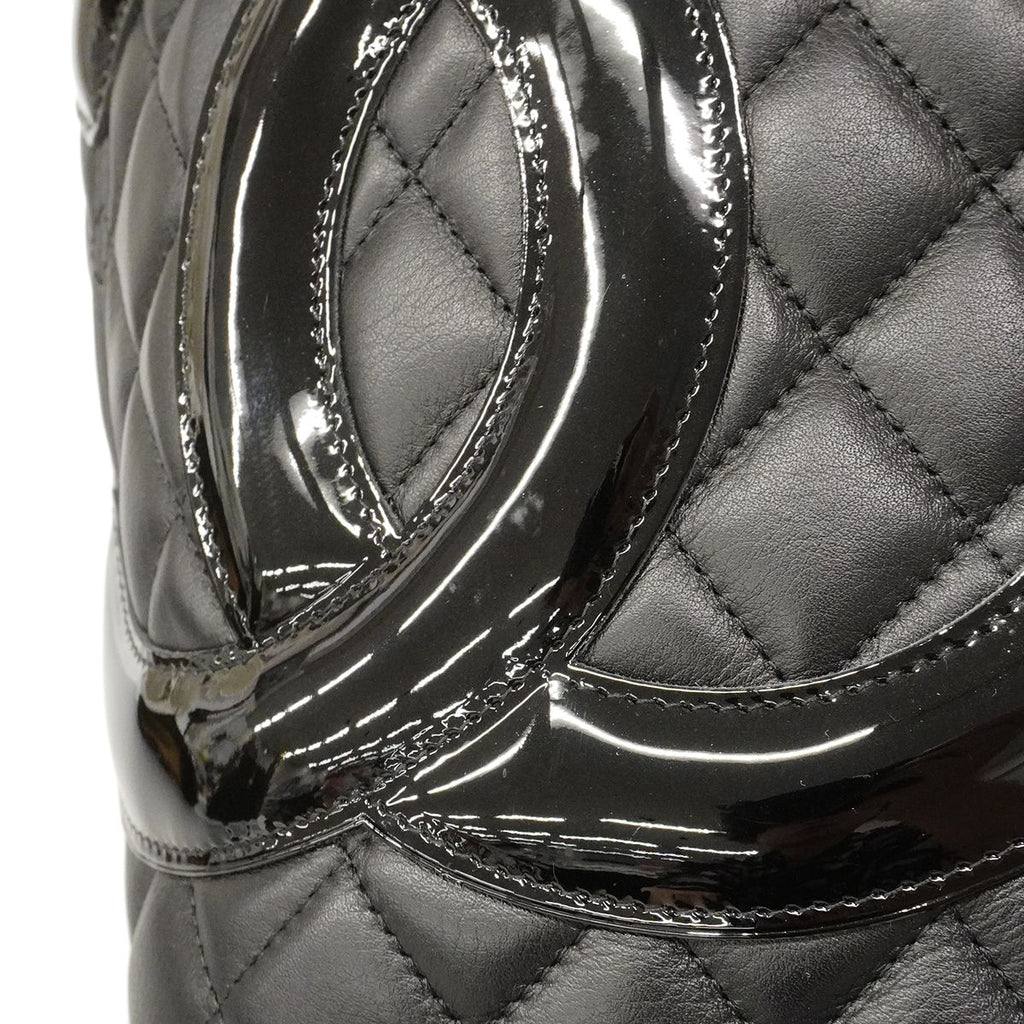 Chanel Tote Cambon Lambskin Black Silver — view 7