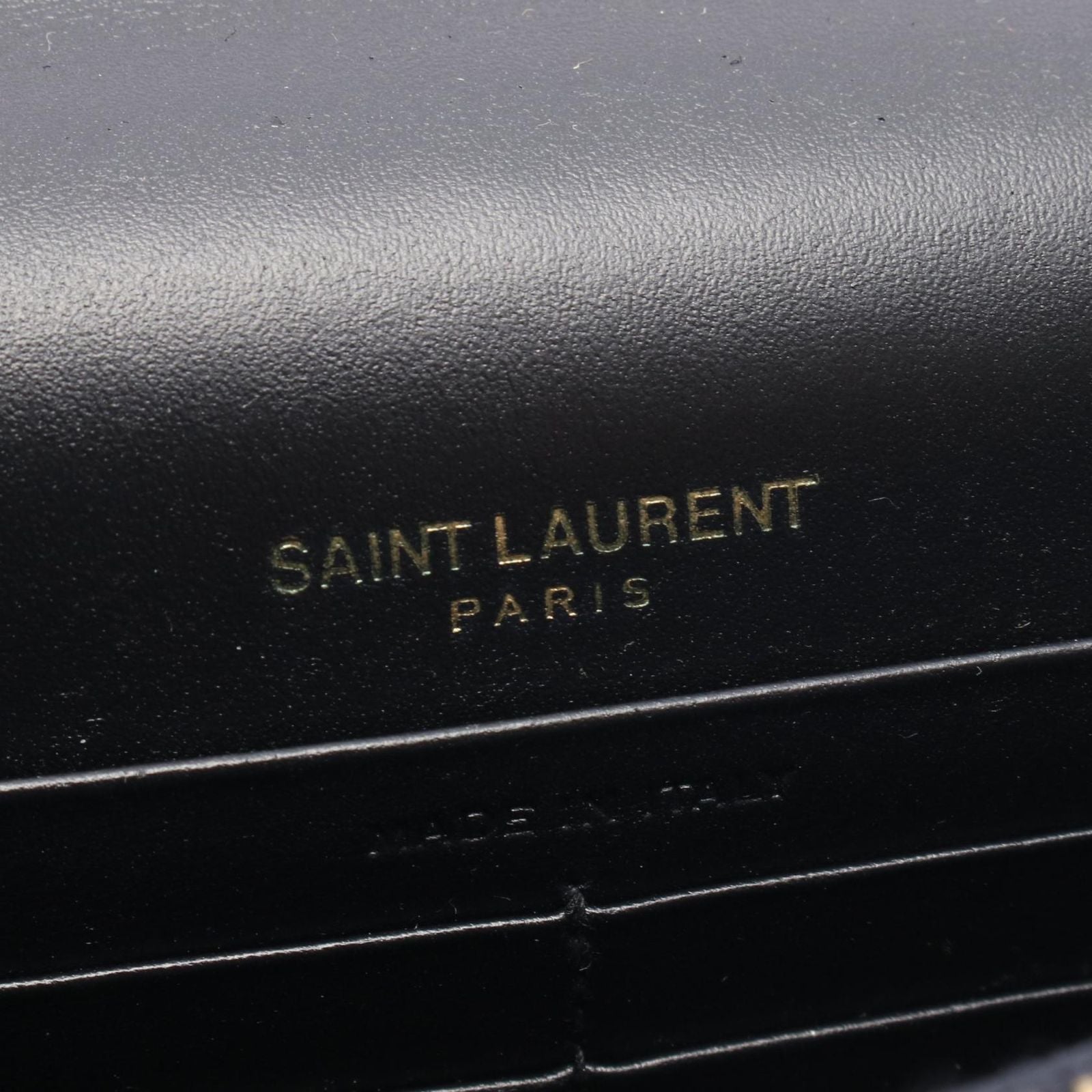 Saint Laurent Paris Shoulder Bag Kate Tassel Black Leather Small — view 4