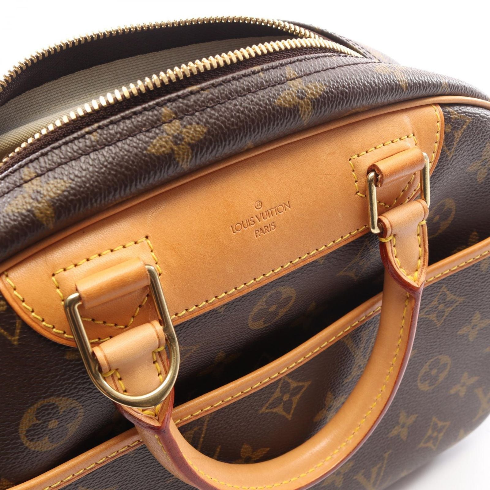Louis Vuitton Handbag Trouville Monogram Canvas Leather — view 7