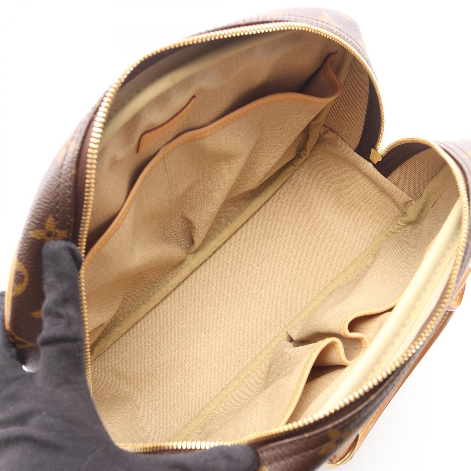 Louis Vuitton Handbag Trouville Canvas Leather — view 3