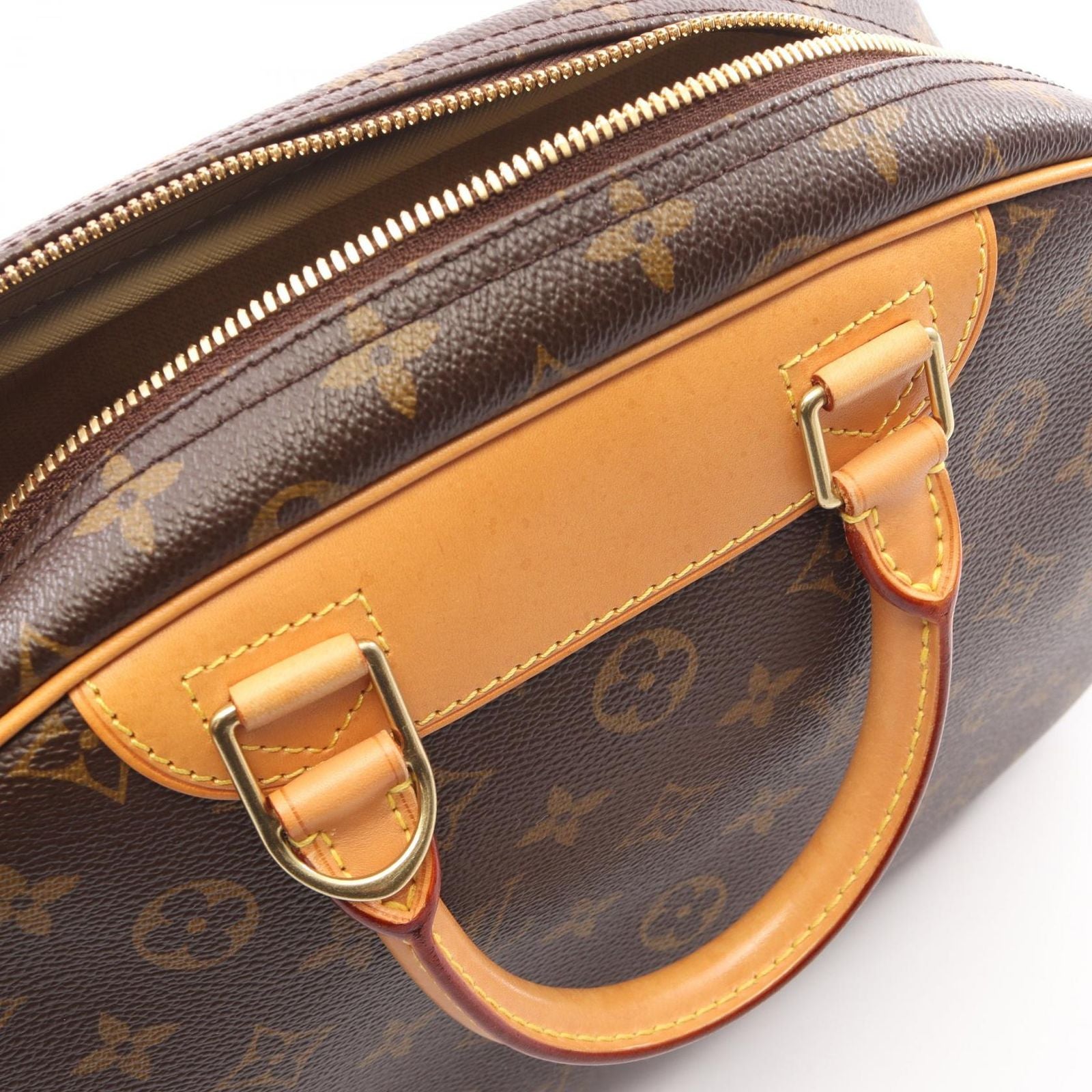 Louis Vuitton Handbag Trouville Canvas Leather — view 7
