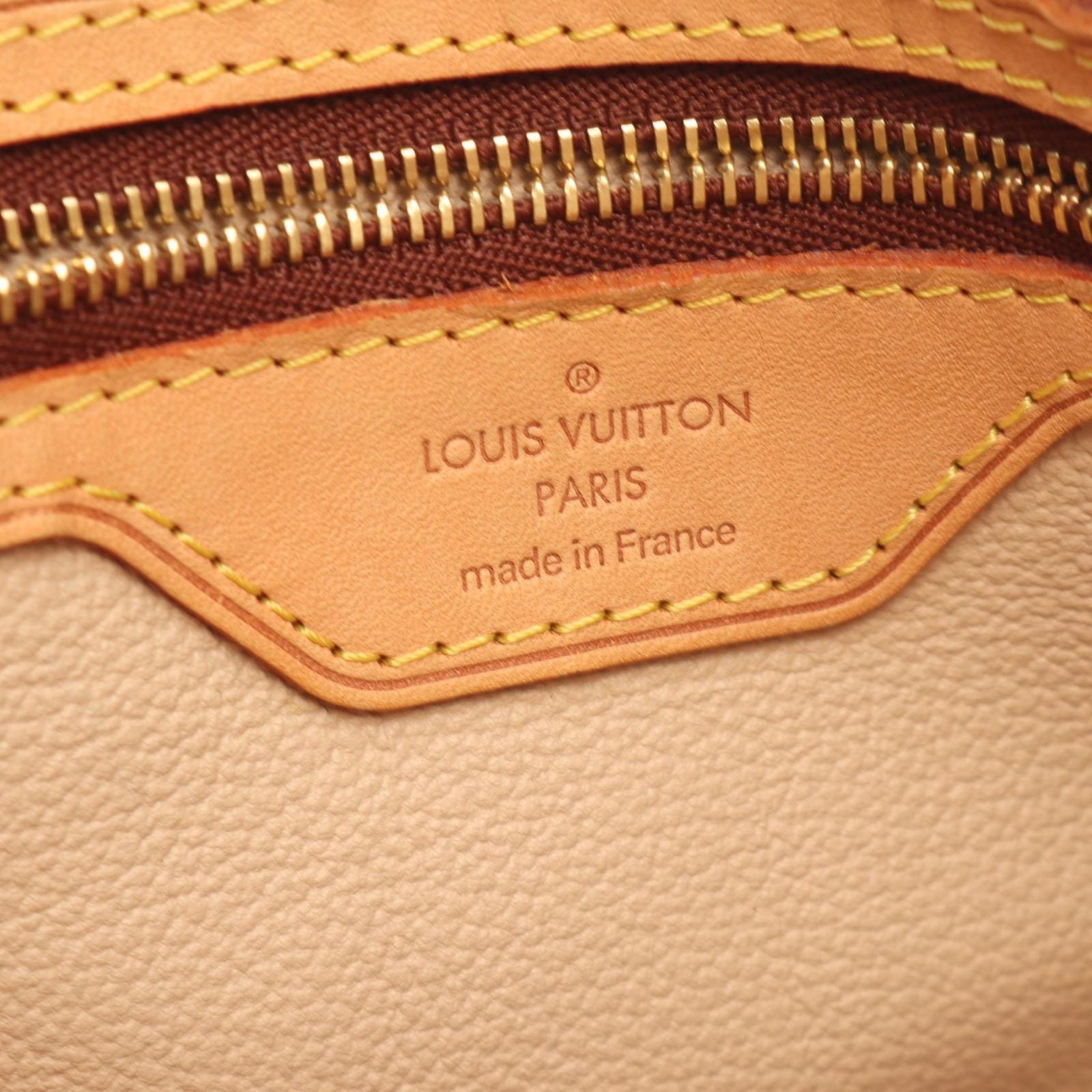 Louis Vuitton Handbag Bucket PM Canvas Leather — view 4