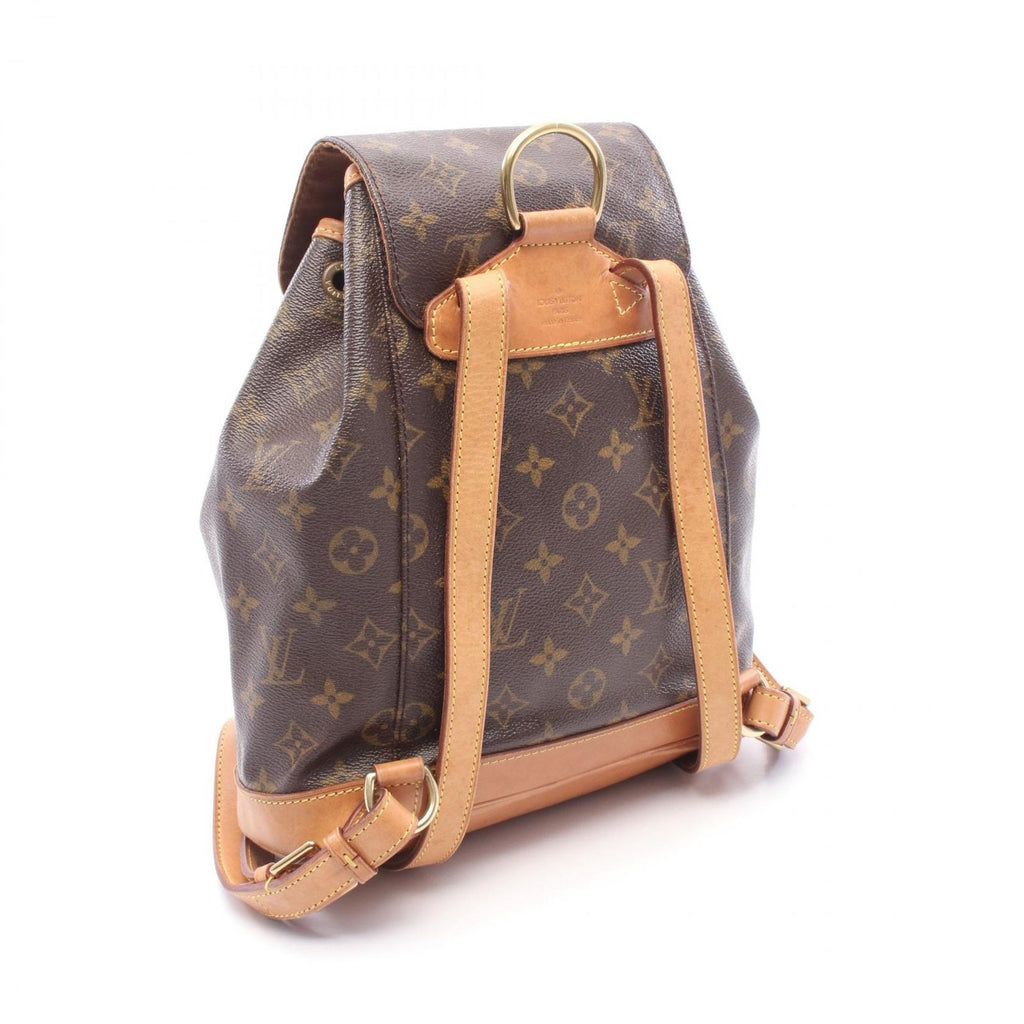 Louis Vuitton Backpack Montsouris MM Canvas Leather — view 2