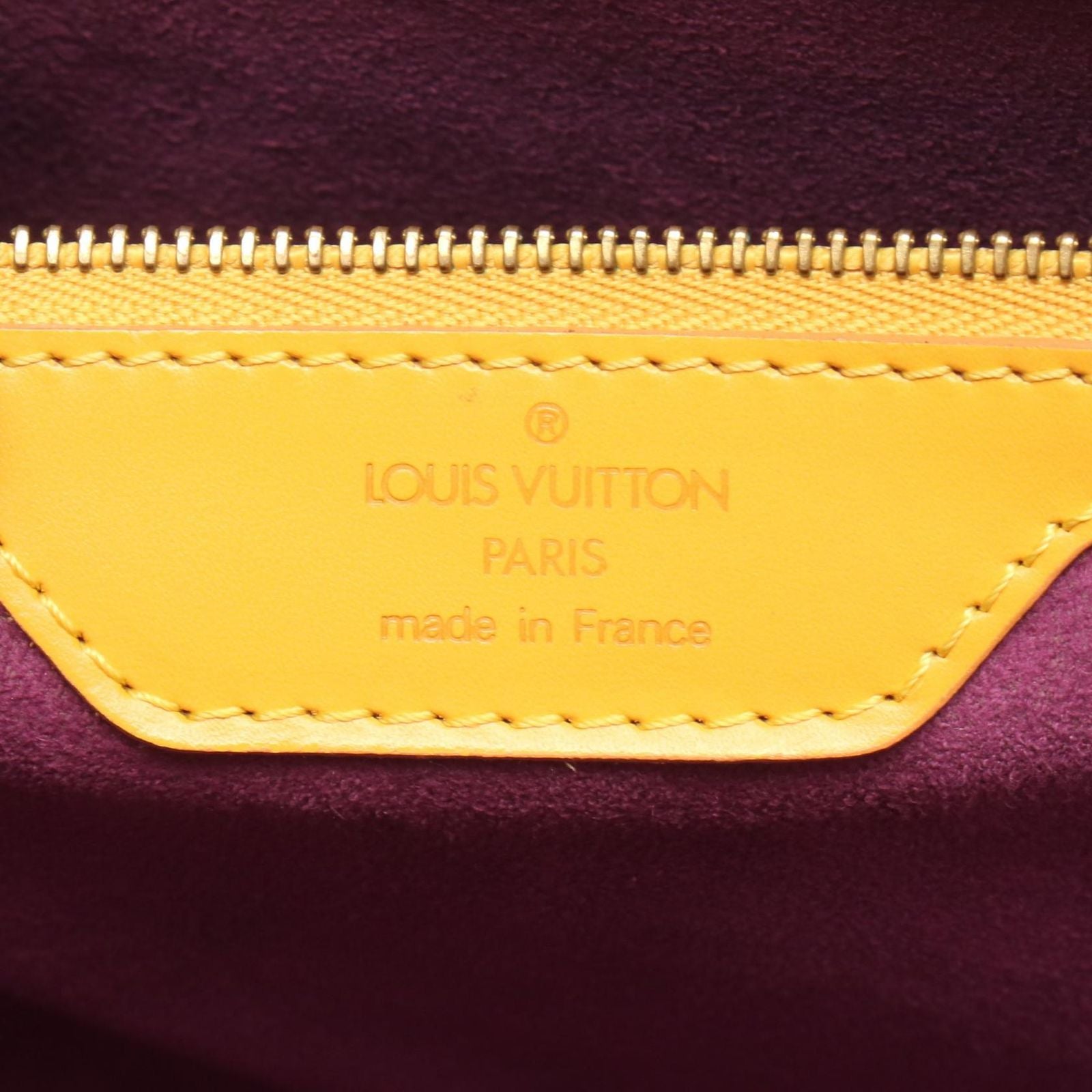Louis Vuitton Shoulder Bag Saint Jacques Shopping Tassili Yellow Leather — view 4