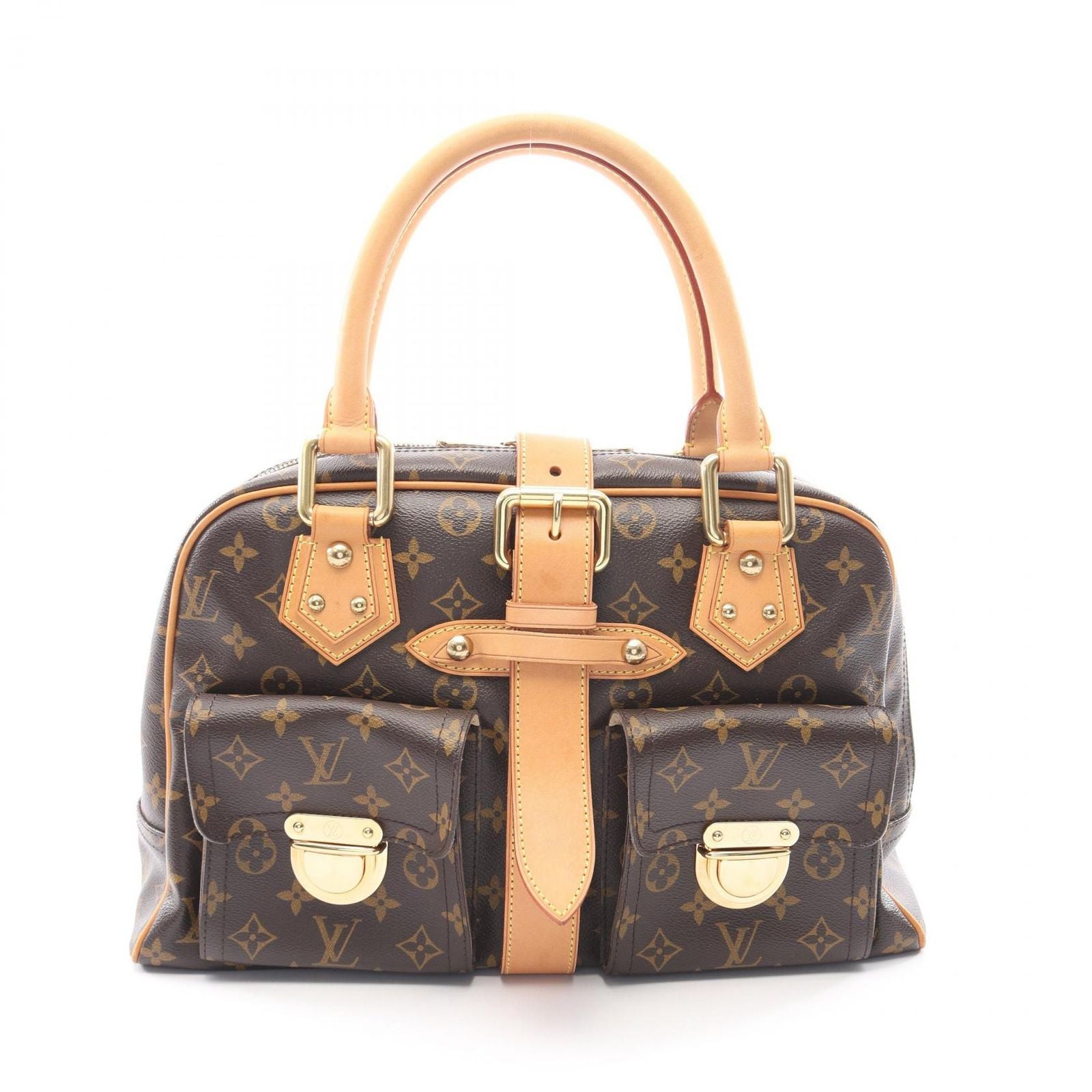 Louis Vuitton Handbag Manhattan GM Canvas Leather