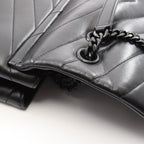 Saint Laurent Paris Shoulder Bag Loulou Large Black Leather — view 7