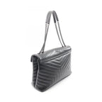 Saint Laurent Paris Shoulder Bag Loulou Large Black Leather — view 2