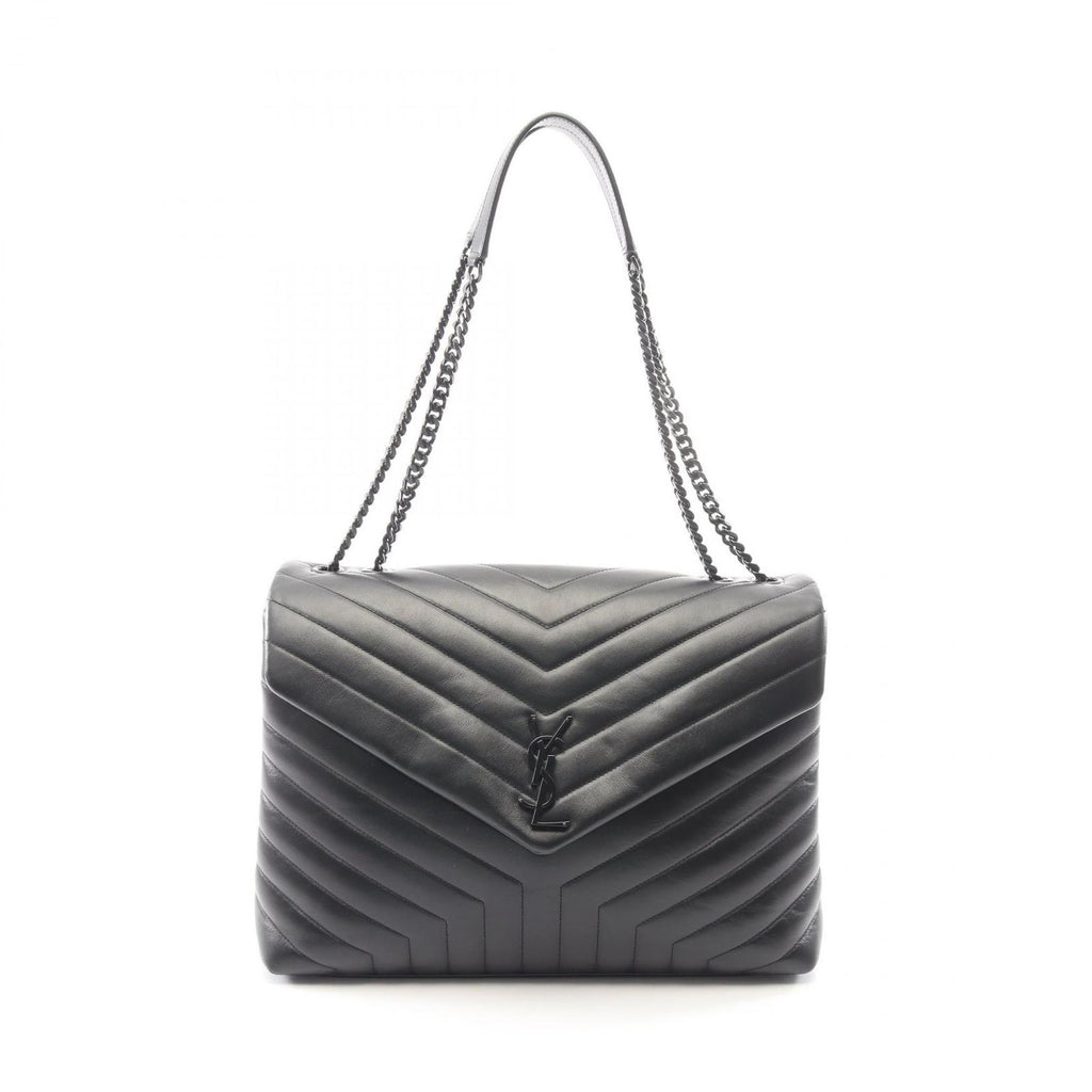 Saint Laurent Paris Shoulder Bag Loulou Large Black Leather
