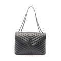 Saint Laurent Paris Shoulder Bag Loulou Large Black Leather