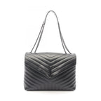 Saint Laurent Paris Shoulder Bag Loulou Large Black Leather