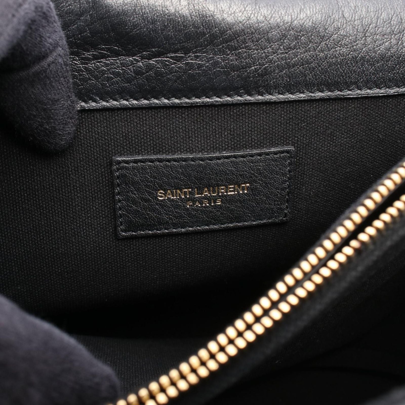 Saint Laurent Paris Handbag Muse Two 2-Way Black Leather — view 4