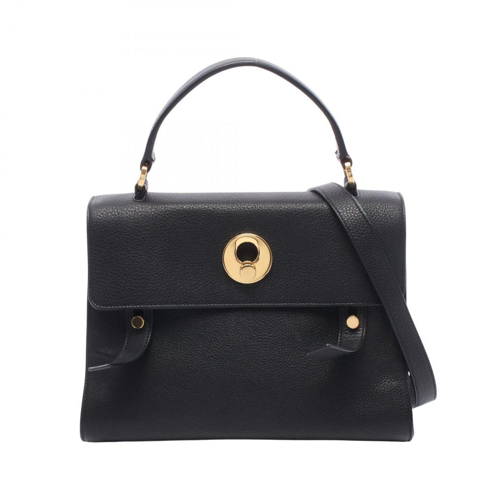 Saint Laurent Paris Handbag Muse Two 2-Way Black Leather