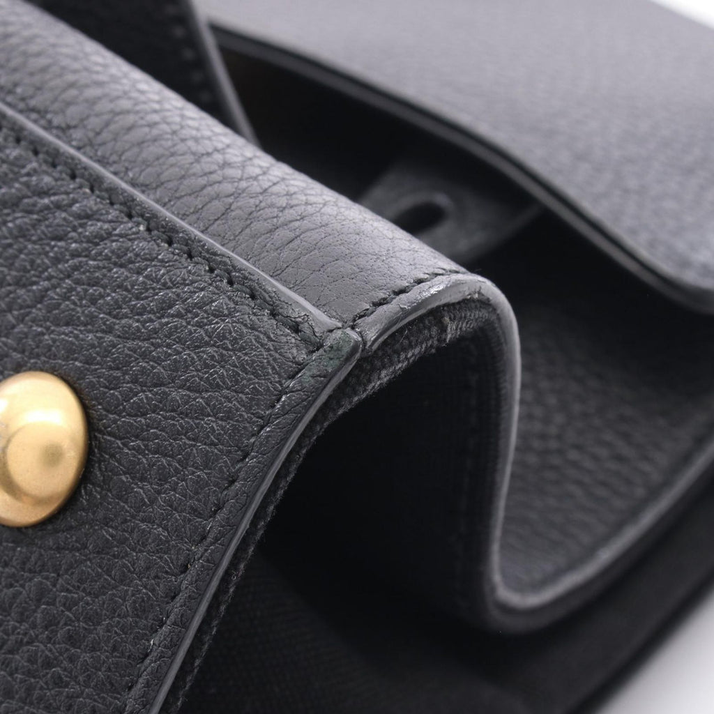 Saint Laurent Paris Handbag Muse Two 2-Way Black Leather — view 6