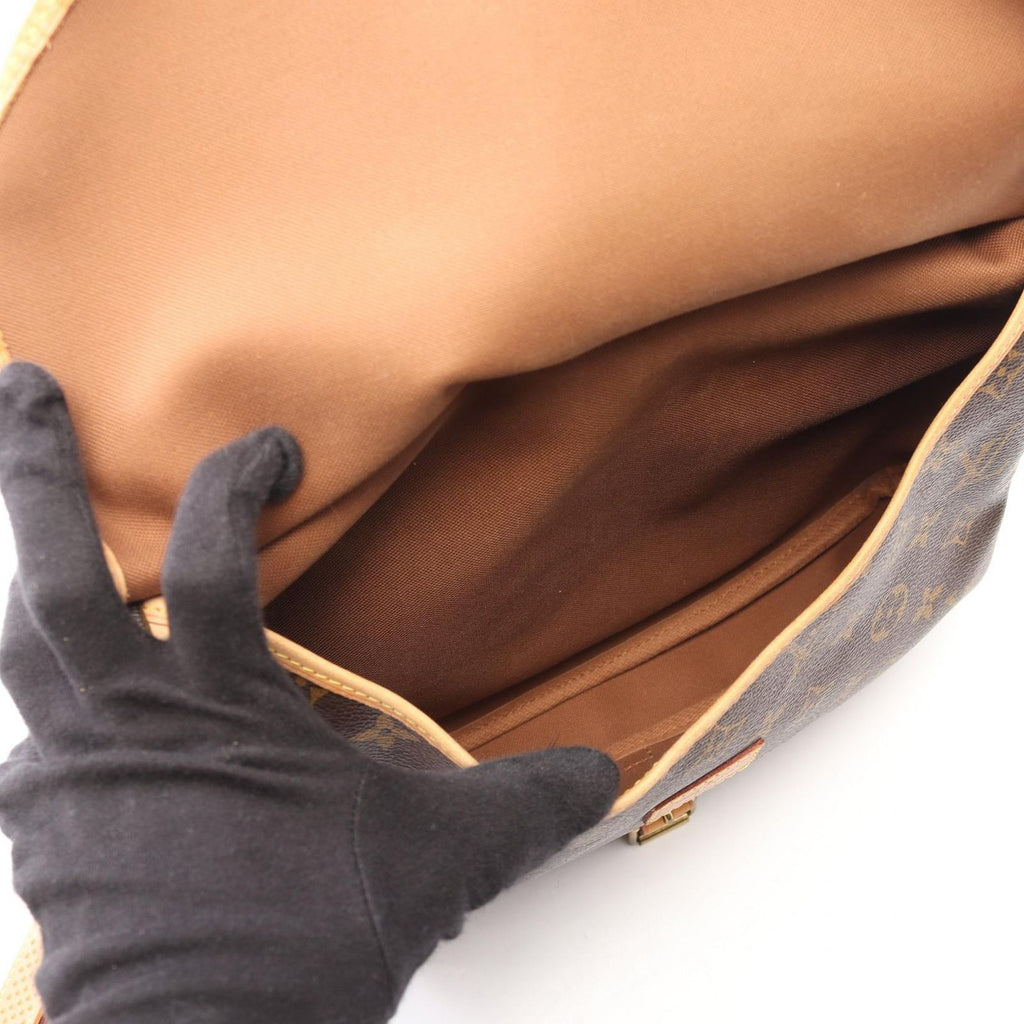 Louis Vuitton Shoulder Bag Saumur 30 Canvas Leather — view 3