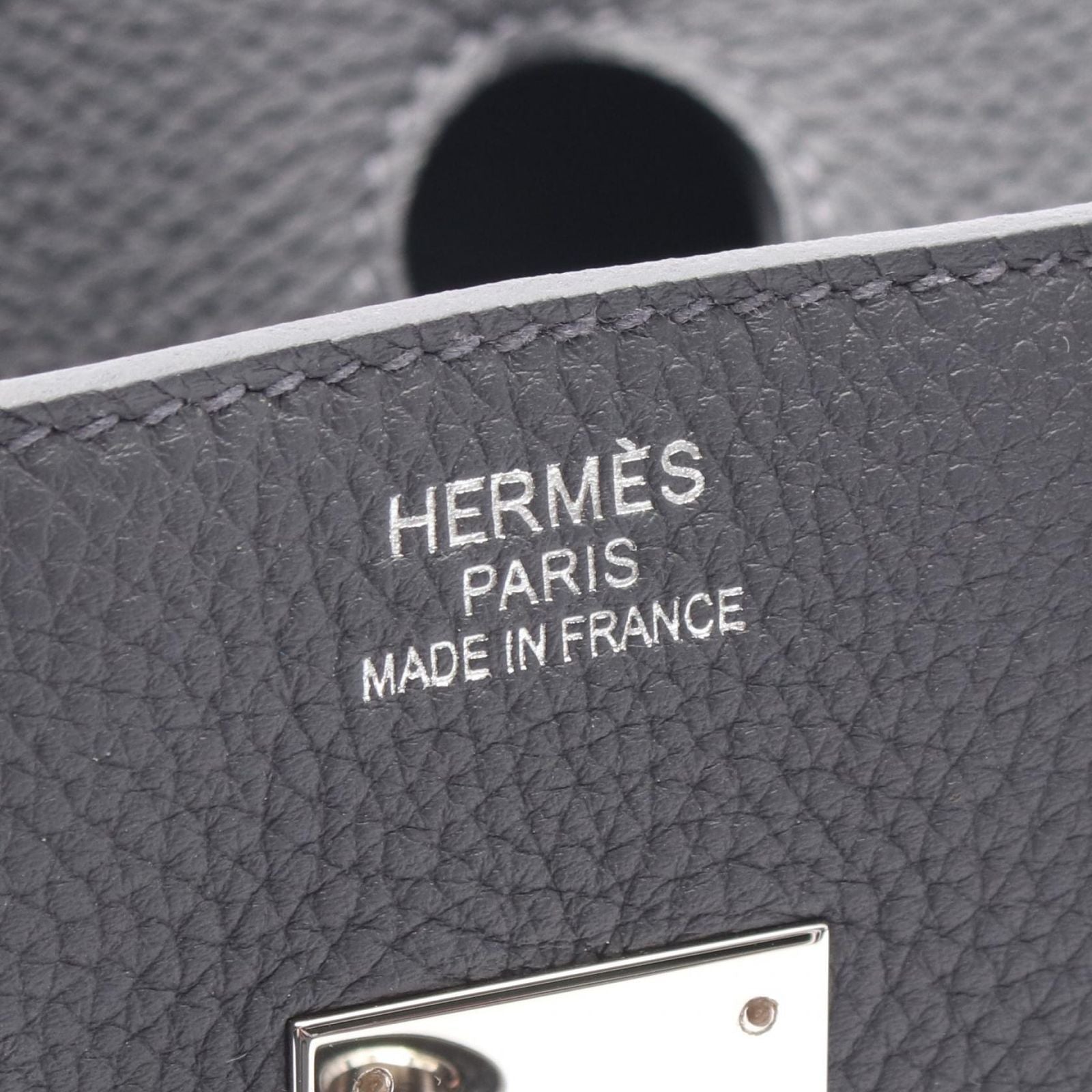 Hermes Handbag Birkin 35 Ardoise Leather — view 4