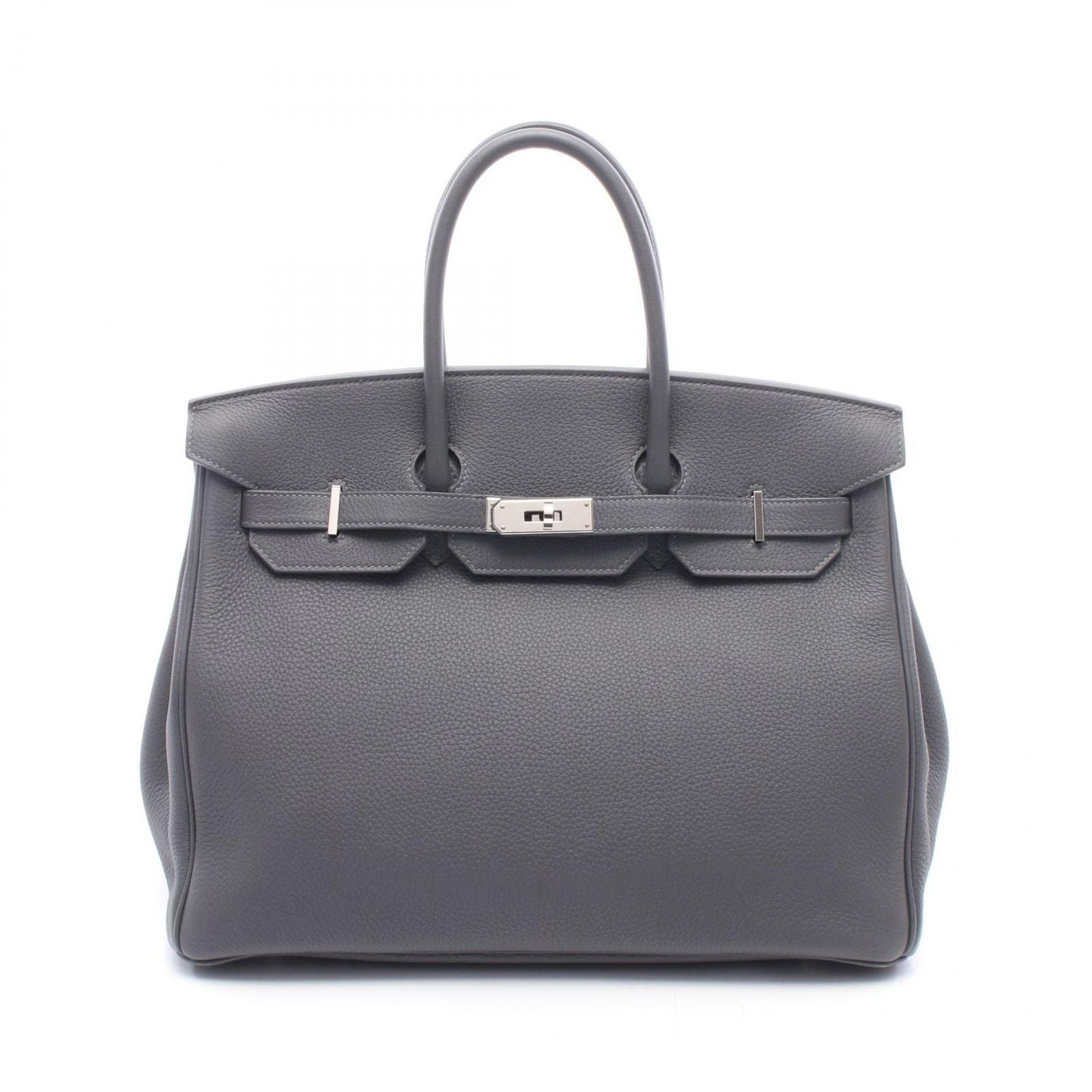 Hermes Handbag Birkin 35 Ardoise Leather