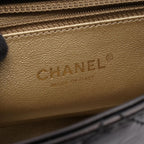 Chanel Shoulder Bag Quilted Single Flap Black Leather Chain — view 4