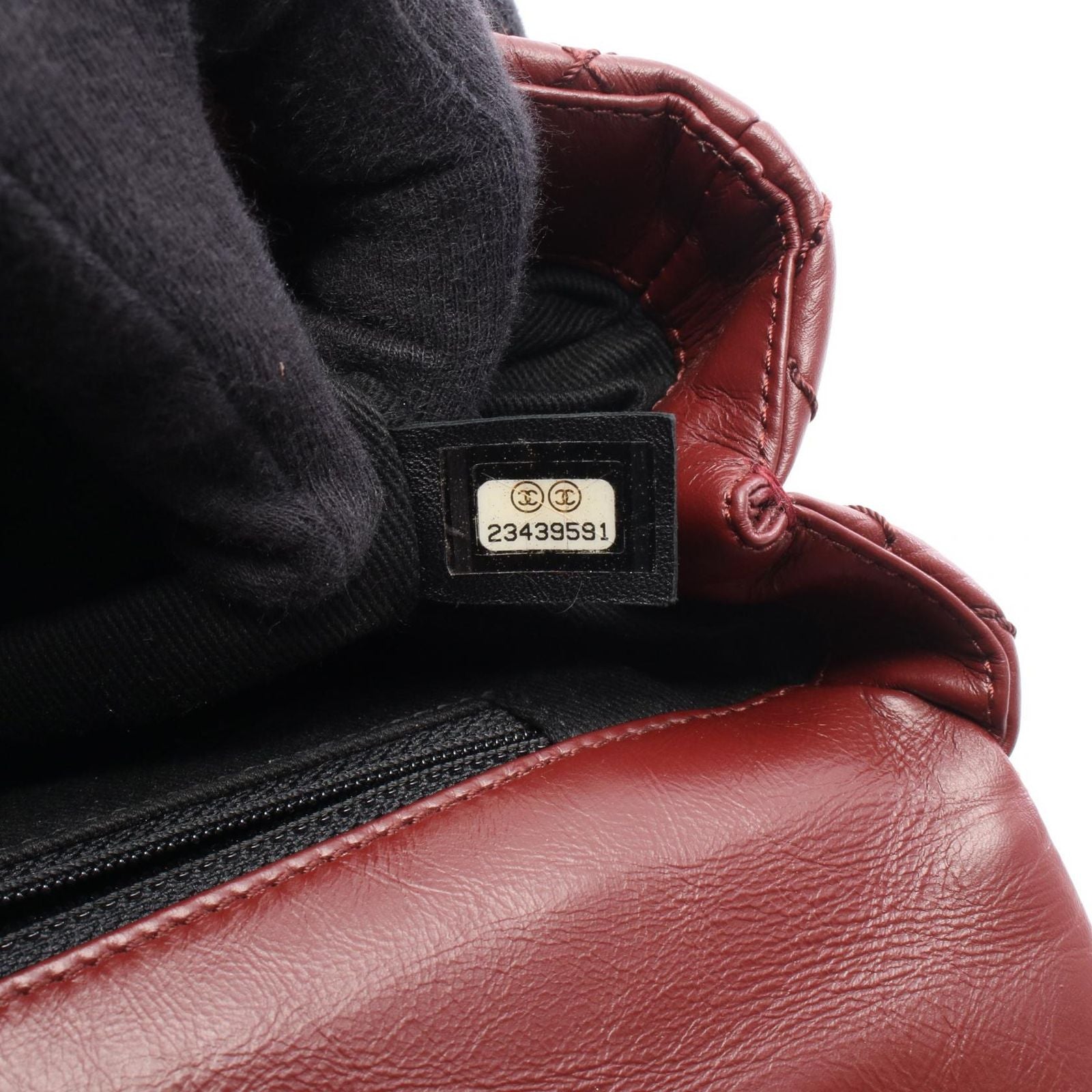 Chanel Shoulder Bag Air Line Quilted Top Handle 2-Way Red Fabric Leather Chain — view 4