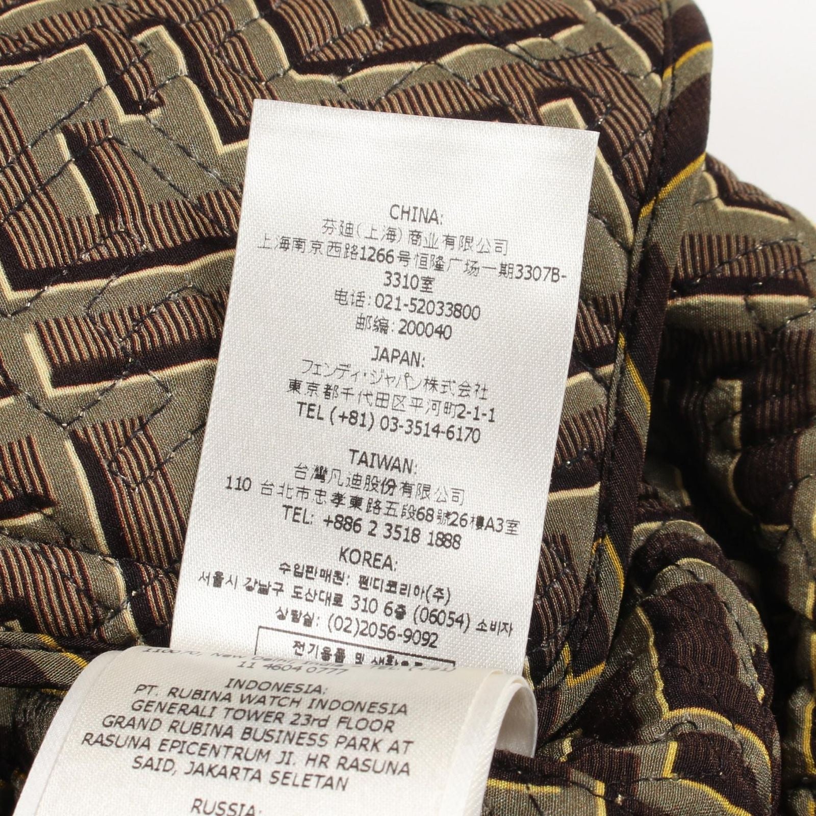 Fendi Fendace Zucca Pattern Jacket Silk — view 4