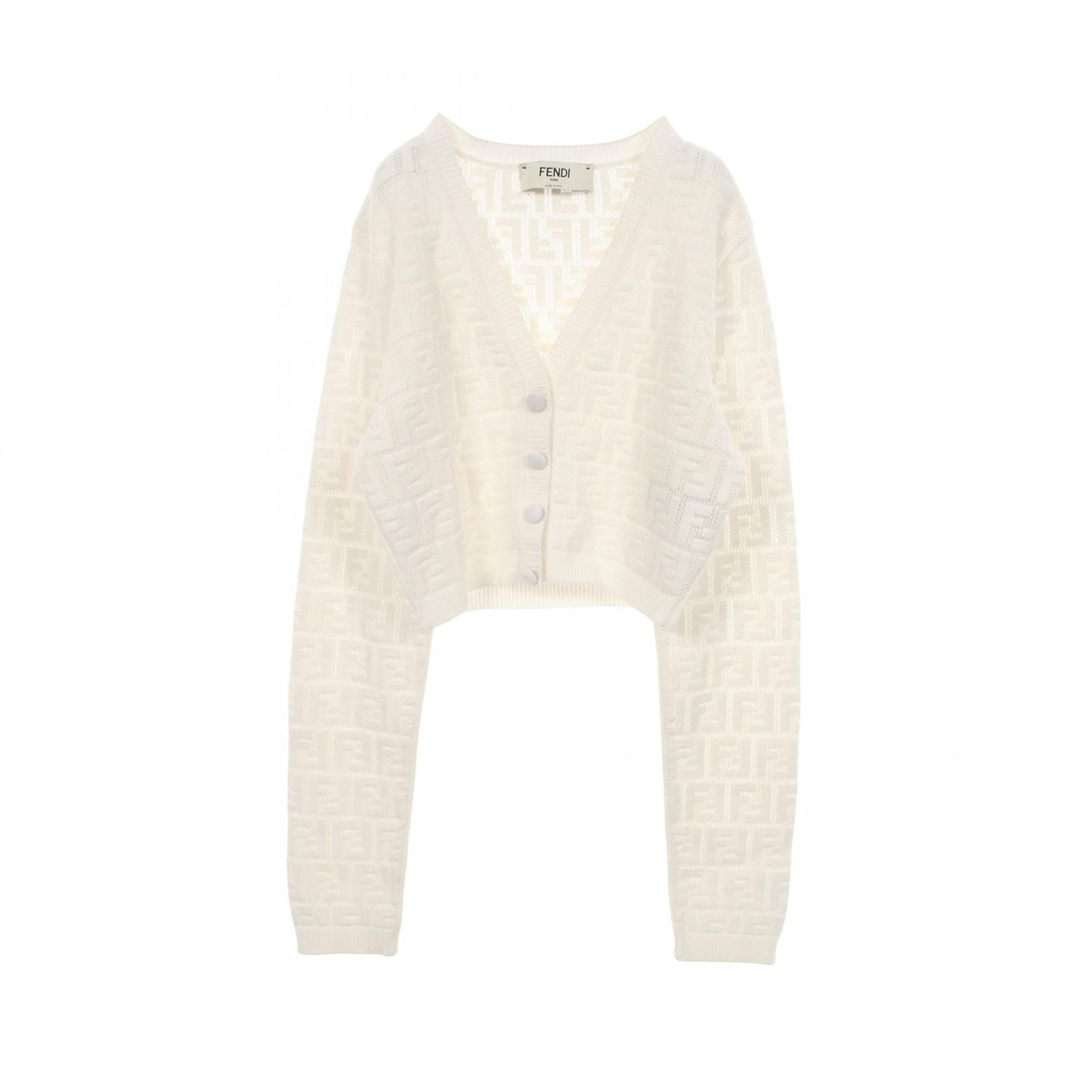 Fendi Cardigan Zucca Sheath Rayon
