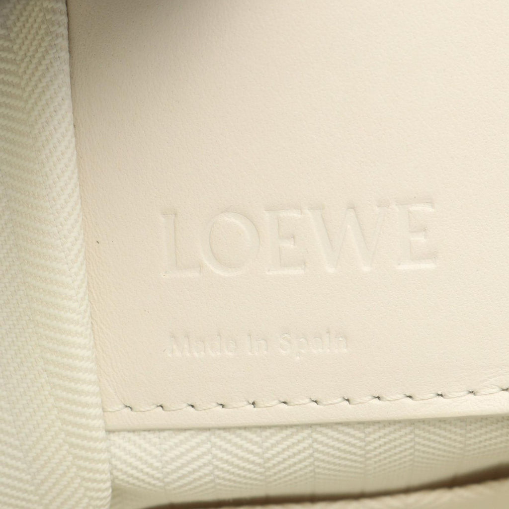 Loewe Handbag Hammock Bag Compact 2-Way White Leather — view 4