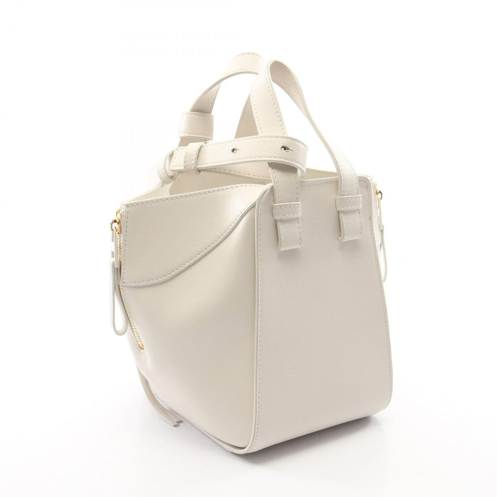 Loewe Handbag Hammock Bag Compact 2-Way White Leather — view 2