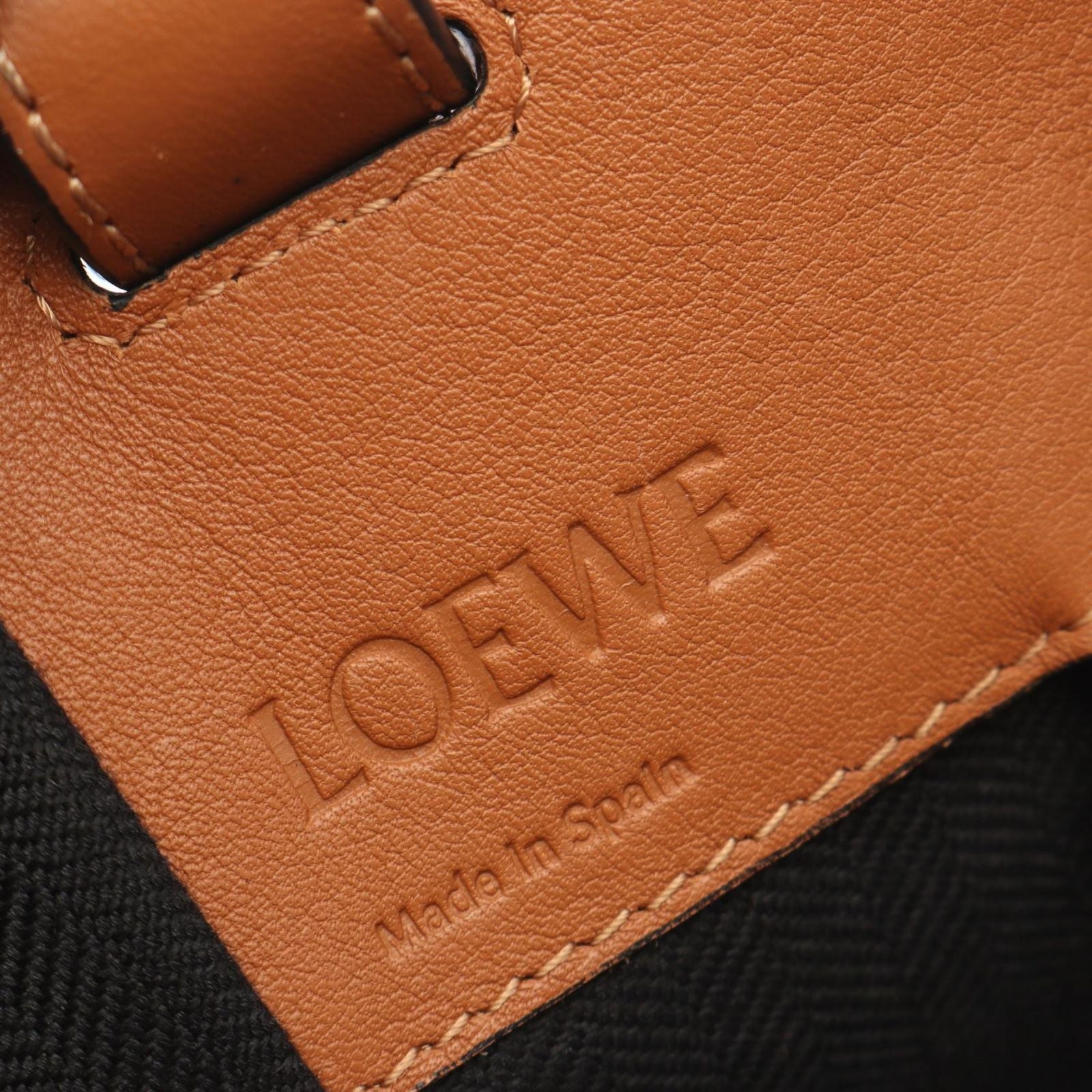 Loewe Handbag Hammock Small 2-Way Brown Leather — view 4