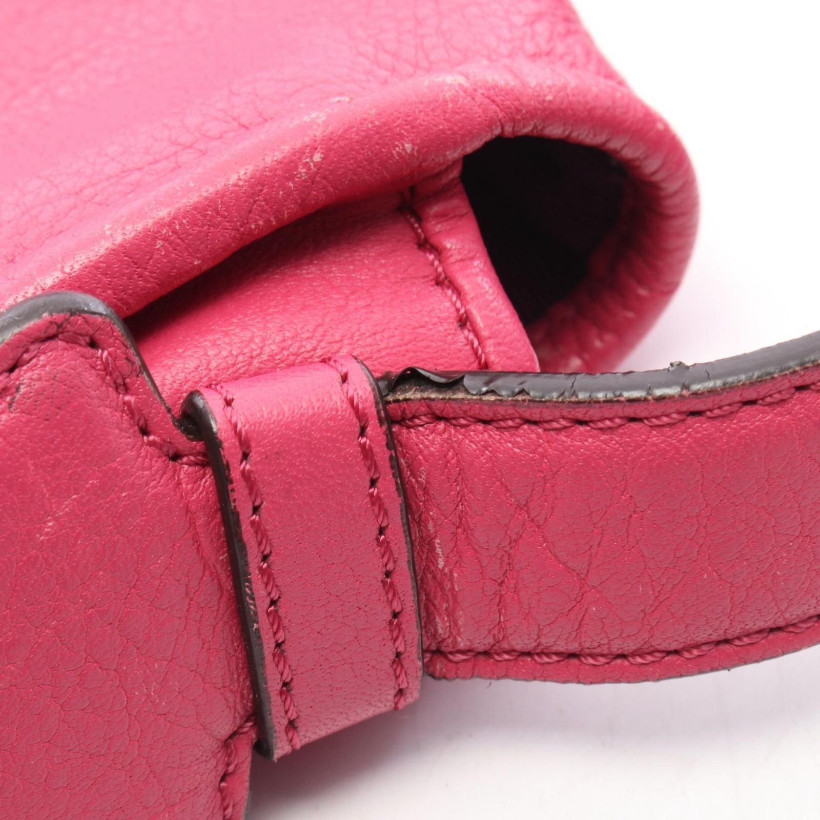 Loewe Shoulder Bag Heritage Satchel Pink Leather — view 8