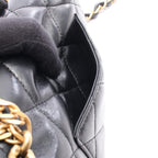 Chanel Shoulder Bag Quilted Small Flap Black Leather Chain — view 6
